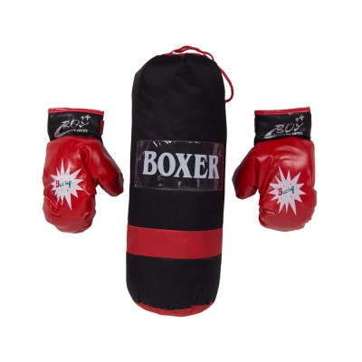 Боксерский мешок с перчатками BOXER 40х20х20 см