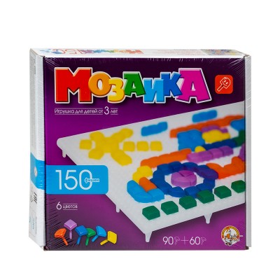 Детская мозаика пластмассовая, 150 элементов