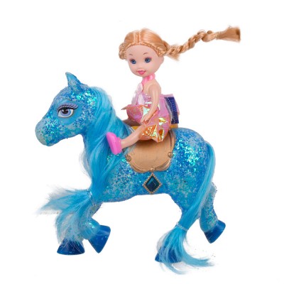Кукла с лошадкой 15х12 см
