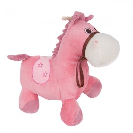 Лошадка 45 см светло-розовая