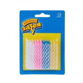 Набор свечей для торта 24 шт 6 см