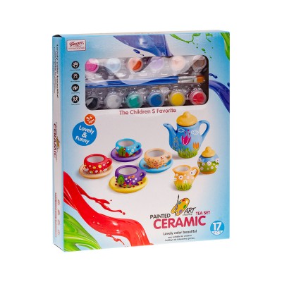 Набор для росписи керамической посуды 17 предметов