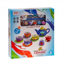 Набор для росписи керамической посуды 16 предметов