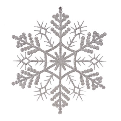 Новогоднее украшение Снежинка белая 35 см