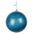 Набор новогодних шаров 6 шт 10 см  (цвет голубой)