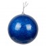 Набор новогодних шаров 6 шт 10 см  (цвет синий)