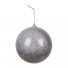 Набор новогодних шаров 2 шт 12 см  (цвет серебро)