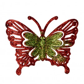 Новогоднее украшение Бабочки 2 шт 12х16 см