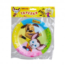 Тарелка бум Барбоскины 17 см 6шт Тарелка бум Барбоскины 17 см 6шт