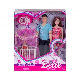 Набор кукол 2 шт Belle с малышом и аксессуарами