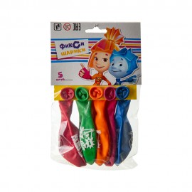 Набор шаров с рисунком Фиксики 30см 5шт Набор шаров с рисунком Фиксики 30см 5шт
