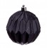 Набор новогодних шаров 3 шт 8 см  (цвет чёрный)