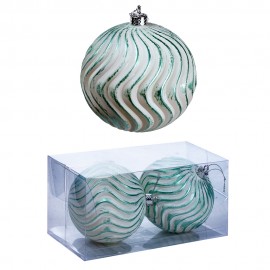 Набор новогодних шаров 2 шт 10 см Набор новогодних шаров 2 шт 10 см
