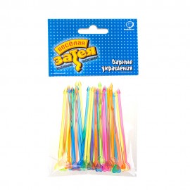 Пика для канапе сердце пласт 9см 30шт Пика для канапе сердце пласт 9см 30шт