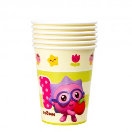Стакан бумажный Малышарики 1Годик 250мл 6 шт