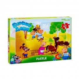 Пазл 60  деталей "Буренка Даша"