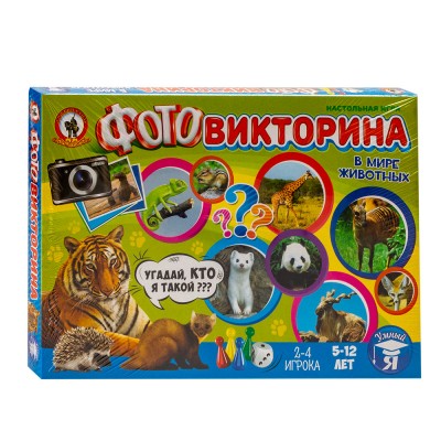 Игра настольная.Фотовиктория "В мире животных"