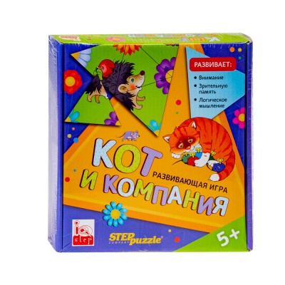 Развивающая игра "Кот и компания.Тримино"