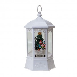 Новогоднее интерьерное украшение Снежный фонарь 20*20*37 см (свет) Новогоднее интерьерное украшение Снежный фонарь 20*20*37 см (свет)