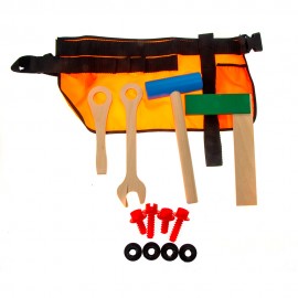 Детский набор инструментов на пояс «От молотка до гайки»