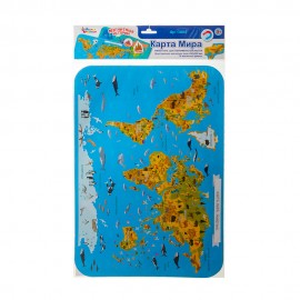 Игра магнитная «Карта мира. Животные. Достопримечательности»