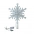 Светодиодная верхушка на елку Снежинка 22см