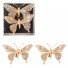 Н Г набор Бабочки 2 шт 15,5 см бежевые