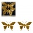 Н Г набор Бабочки 2 шт 15,5 см золото