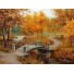 Рисование по номерам Осенний пейзаж с мостиком 40х50 см