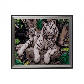 Рисование по номерам Рычащий тигр 40х50 см