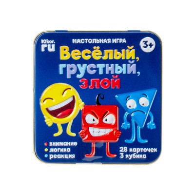 Игра настольная "Веселый,грустный,злой"