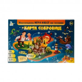 Игра настольная "Карта Сокровищ" Квест по чтению