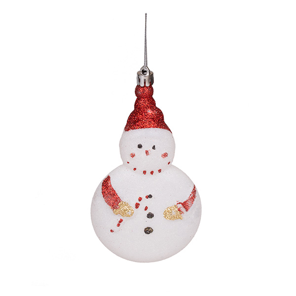Новогодняя игрушка «Снеговик» — Декоративные изделия из фанеры