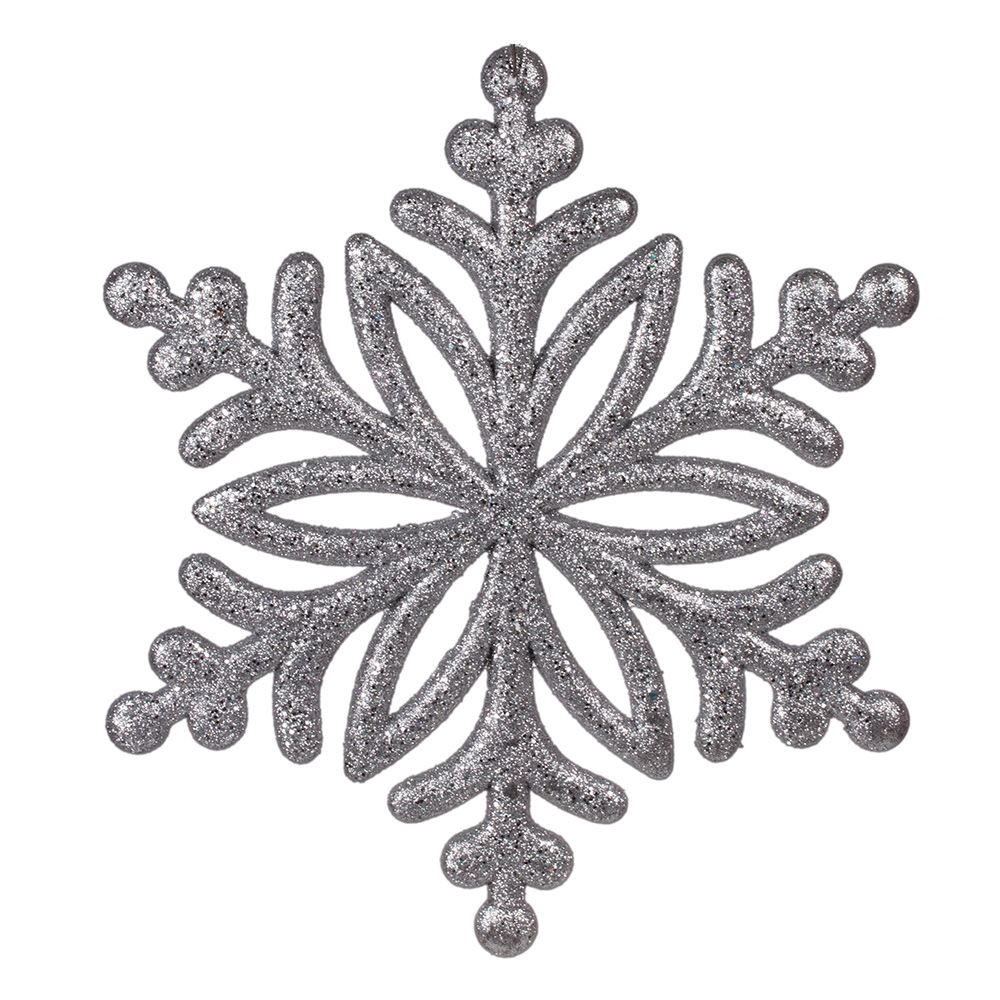 Новогоднее оконное украшение Разноцветные снежинки из ПВХ пленки 30x38см арт.78097