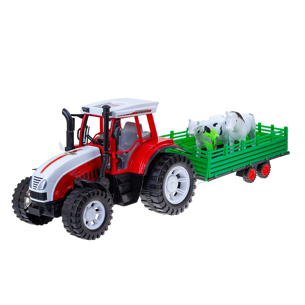 Деревянный игрушечный трактор 14 х 10 см