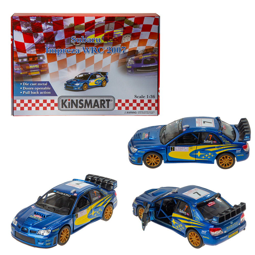 Машина металлическая Subaru Impreza WRC 2007 1:36 - купить в Пятигорске  оптом и в розницу с доставкой