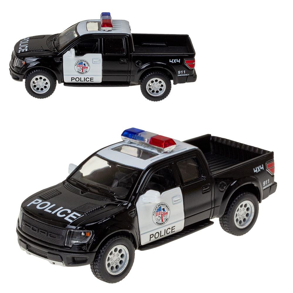 Машина металлическая Ford F-150 SVT Raptor полиция 1:46 - купить в  Пятигорске оптом и в розницу с доставкой